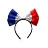 1 Stück Schleifen-Stirnband mit Flaggenmuster Niederlande, Australien, Südkorea, Frankreich, Vereinigte Staaten, Vereinigtes Königreich, Kanada, Italien