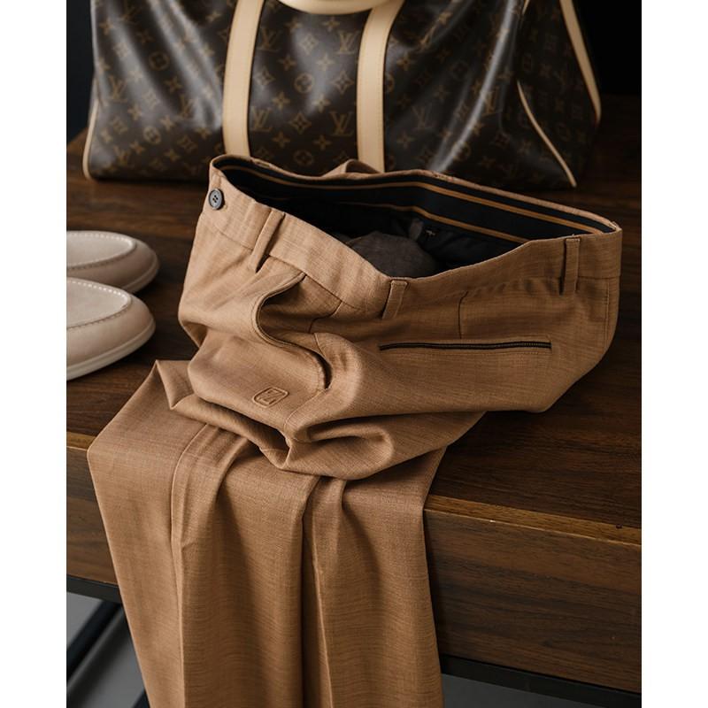 Relaxed Fit Linen Blend Trousers Men Straight Leg Casual Pants Fall Fashion