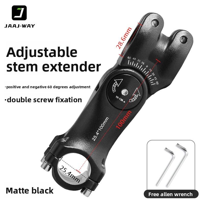 Verstellbarer Fahrrad-Erhöhungsgriff Vertikaler Aluminiumlegierungs-Vorbau Erhöhungs-Booster Variable Geschwindigkeits-Modifikationszubehör