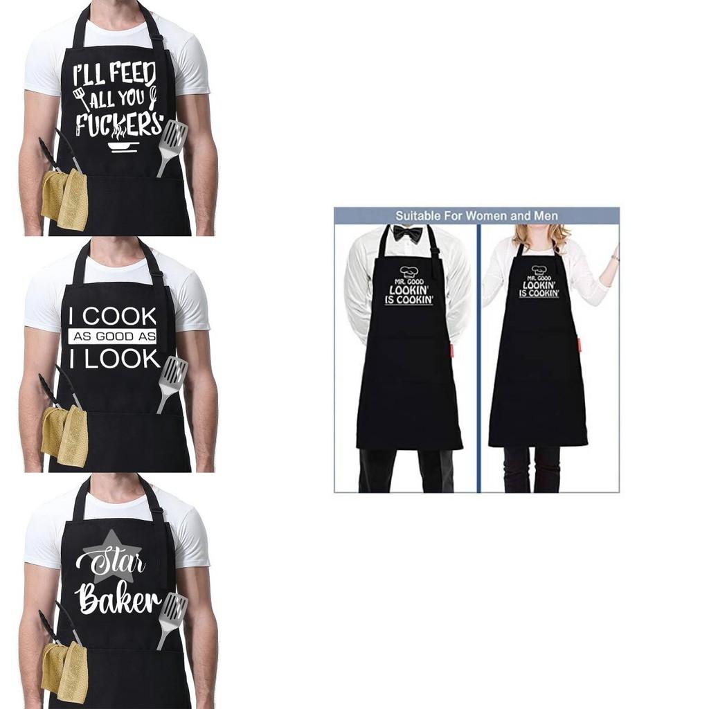 Versatile And Trendy Sleeveless Waterproof Apron With Eye-catching Designs For Home Use