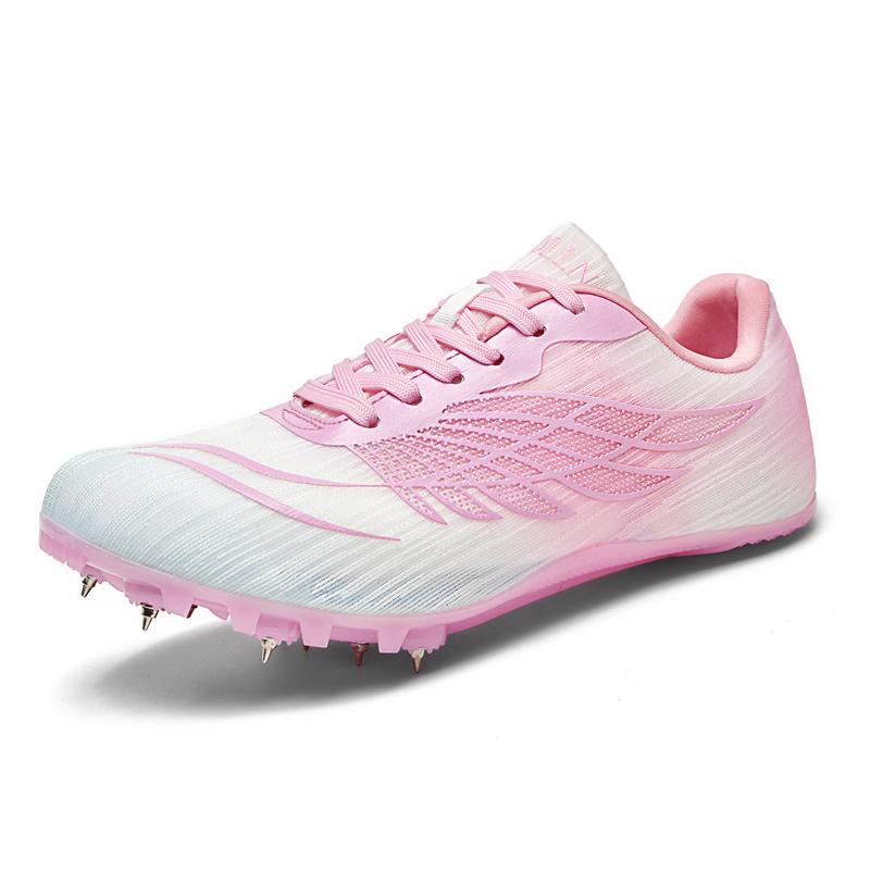 Women's  Track Field Spiked Shoes Men's Professional Training Sneakers Anti-slip Sprint Race Running Spiked Sports Shoes