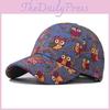 Cotton Owl Design Unisex Snapback Cap With Adjustable Fit For All Seasons