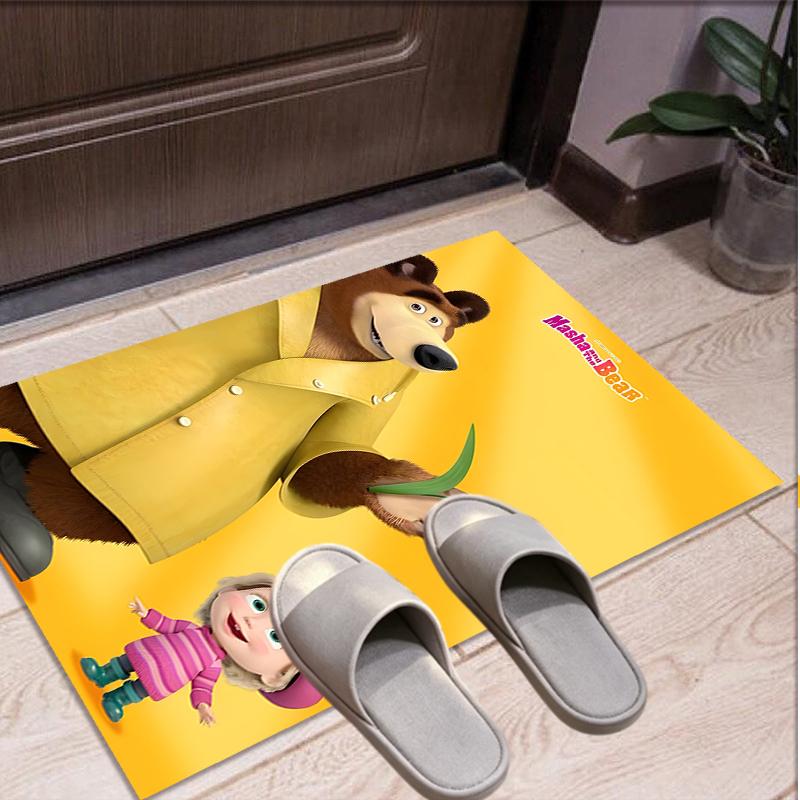 Masha and The Bear Pattern Rug, Indoor/Outdoor Mat, for Picnic, Gameroom, Bedroom, Office, Living Room, Home Decor Carpet, Birthday Gift