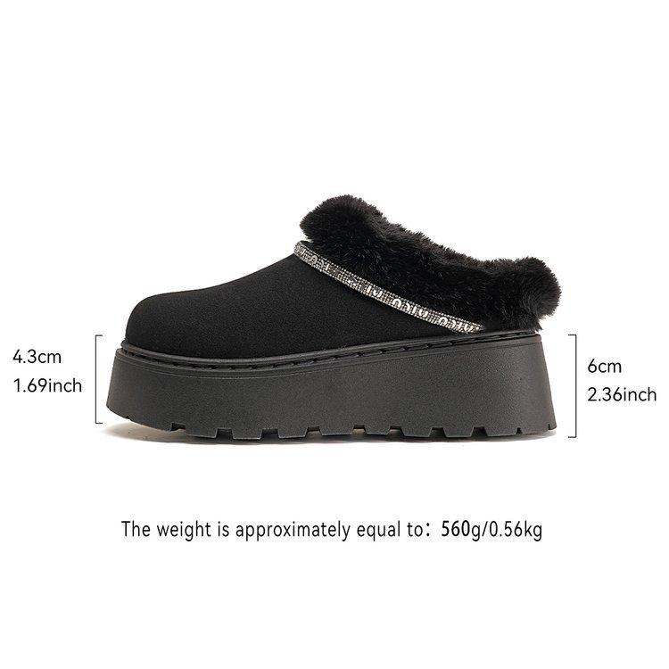 Women's Large Size Winter Warm Snow Boots Padded Lining Waterproof Ankle Boots Anti Slip Outdoor Shoes Hiking Mountaineering Sports Boots