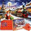 2026 Advent Calendar Christmas Puzzles Christmas Countdown Calendar Puzzles 1008 Pieces Christmas Puzzle In 24 Boxes Creative
