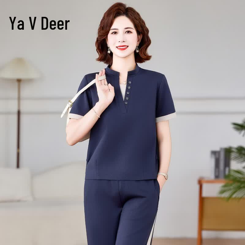 Yalu Women s Summer Two-Piece Sportswear Set 3XL