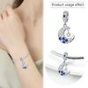 925 Silver Blue Starry Sky Rainbow Charm Pendant DIY Bracelet Jewelry Gift for Women Men Fashion Accessories