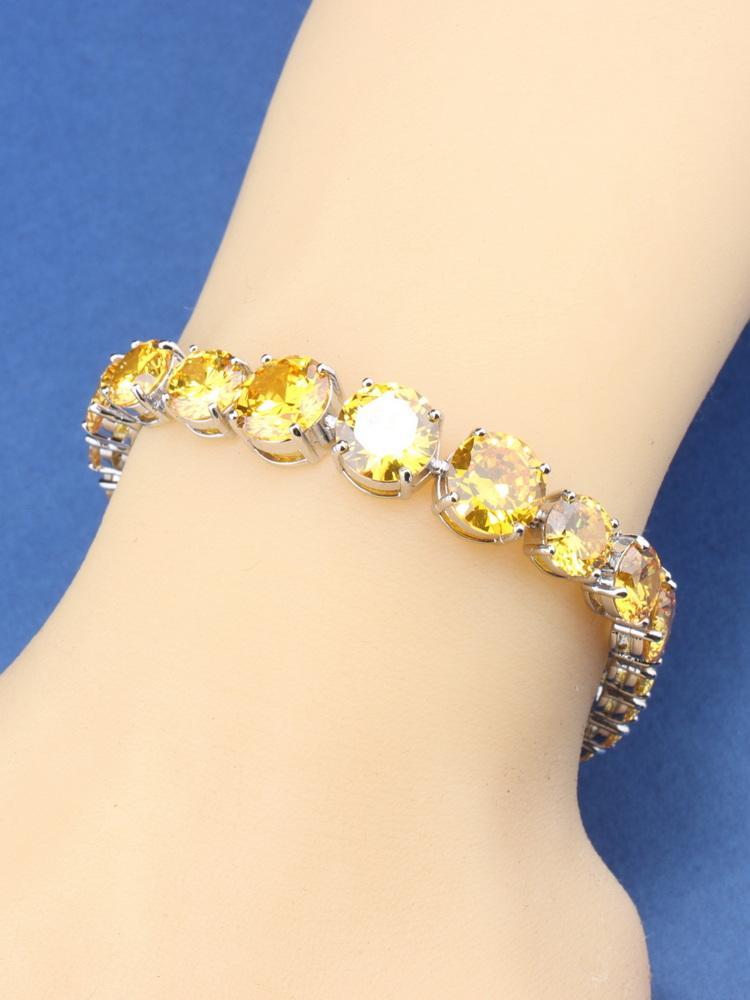 Italian Charm Bracelet Original    Fine Jewelry & Accessories Round Colorful Zircon For Women/Girl Fashion Gift