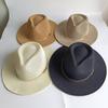 New Hat  Straw Hat British Top Hat Men'S And Women'S  Sun Shading Beach Hat Sun Protection Hat