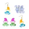 Christmas Elf Shape Pendant Earrings Silicone Mold Suitable for Epoxy Resin Diy Craft Charms Ornament Jewelry Making