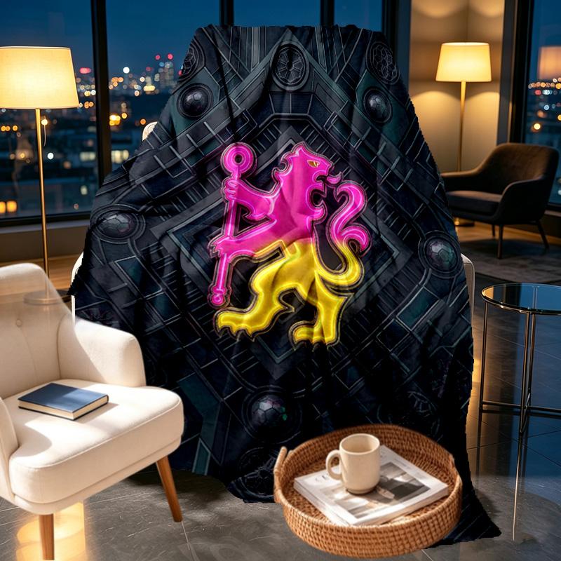 Chelsea Football Club Print Blanket - Soft & Comfortable, for Bedroom, Travel, Sofa, Home Decoration - Birthday Christmas Gift for Friend