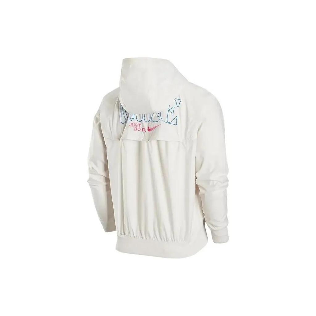 Nike Woven Sports Hooded Windbreaker Jacket 'White' (Unisex) Jackets FJ7680 030
