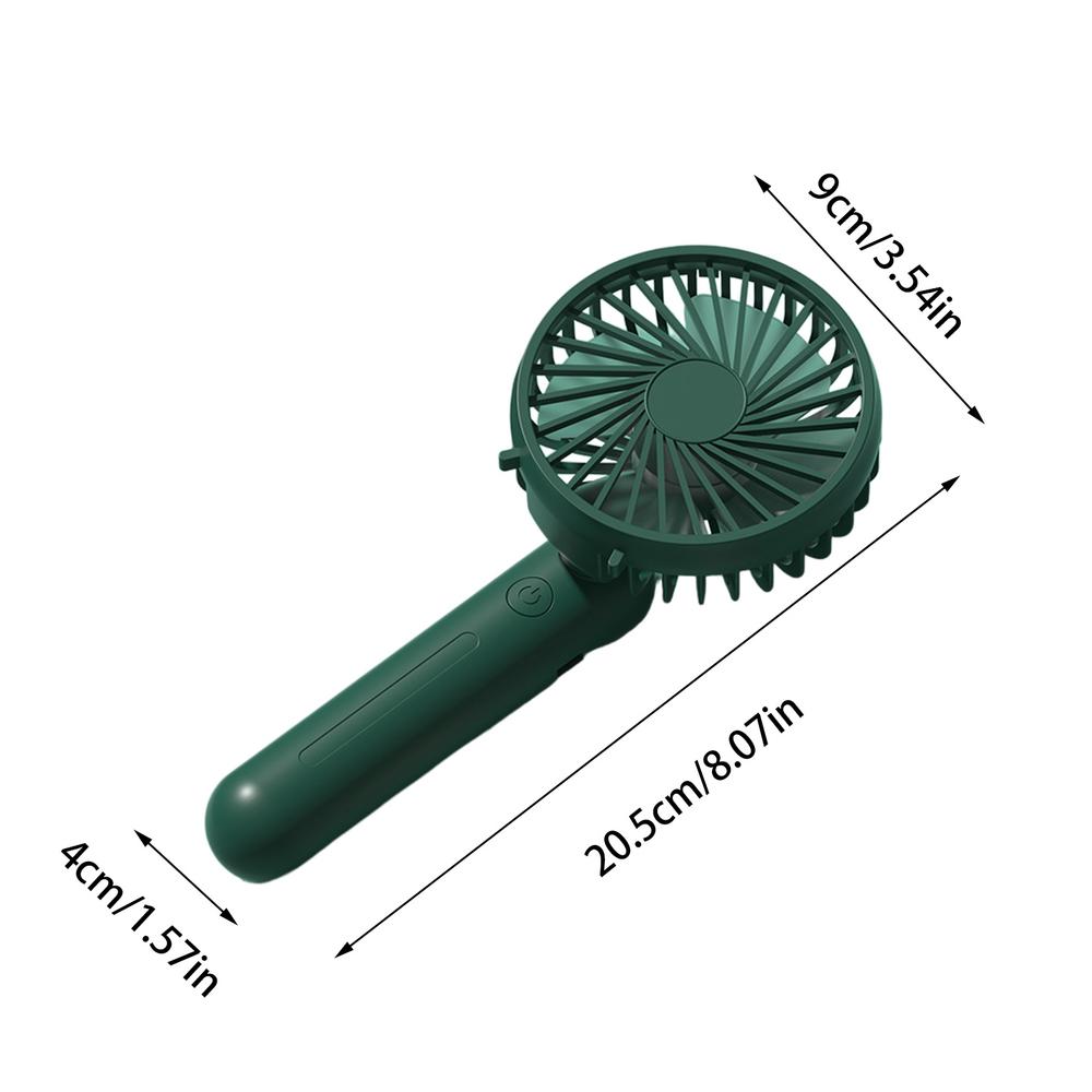 Hand Held Fan USB Rechargeable Foldable Fan Cooling Personal Handheld Fan Adjustable 3 Gear Low Noise Feature Cooling Fan