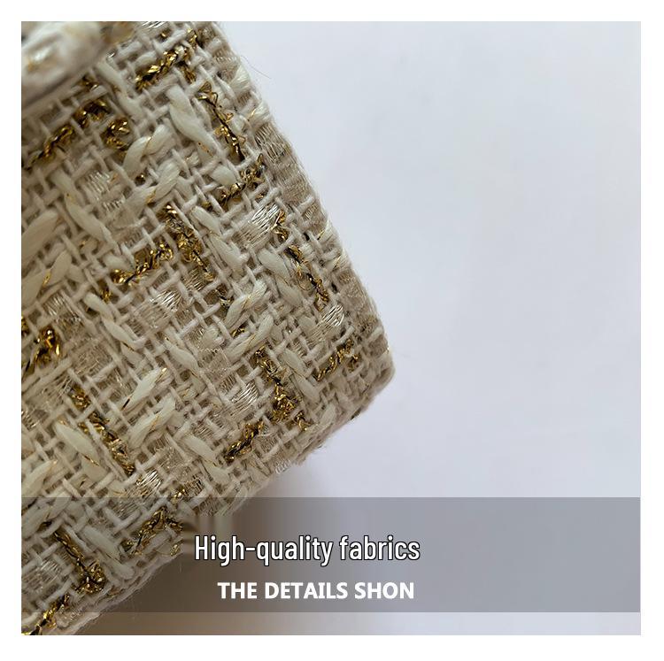 Women's Wool Plaid Chain Bag - Versatile Spring/Summer 2024 Style