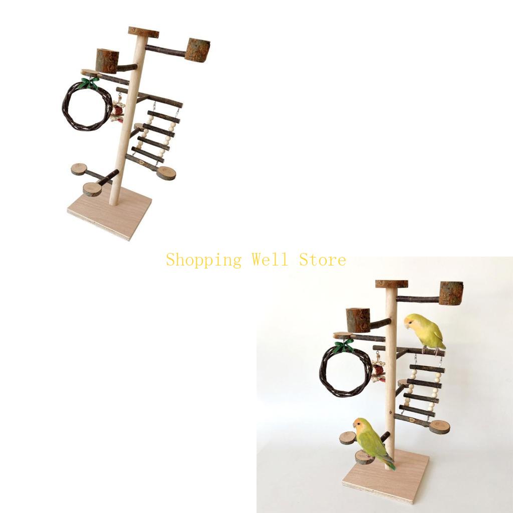 KX4B Bird Swing Toy Bird Cage Climbing Ladder Standing Perches Bird Playstand Toy China Mainland