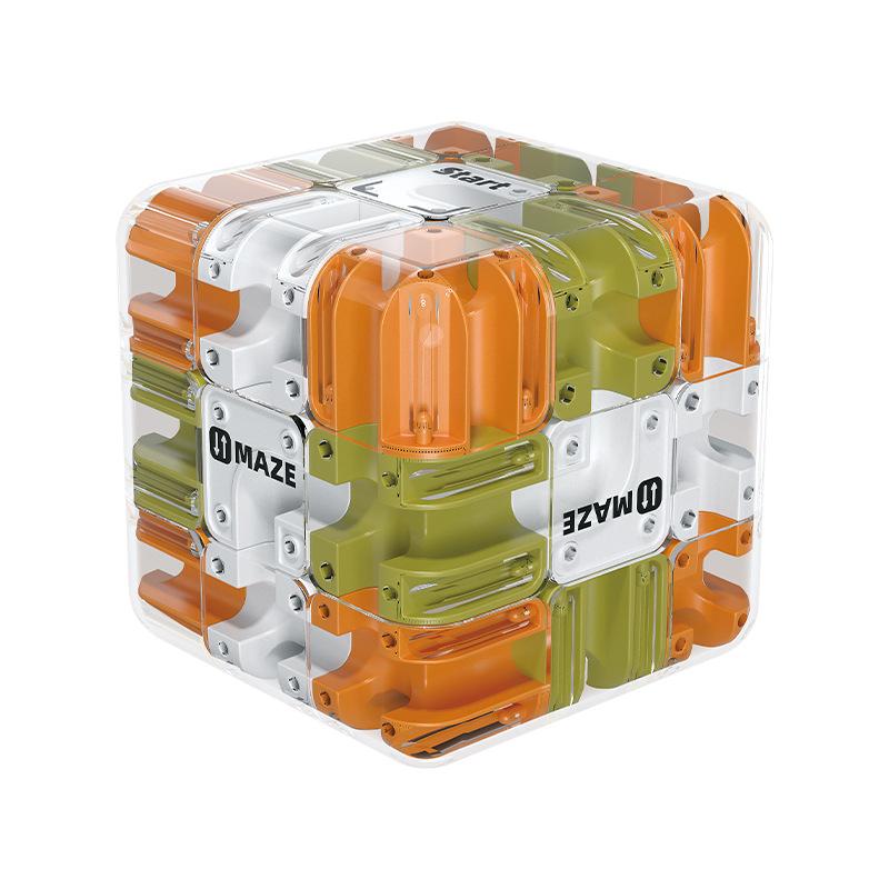 3D Maze Cube Ball Rolling, Logical Thinking Toy, Unobstructed Rotation, Stress Relief Gift, Desktop Ornament, Christmas Gift