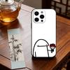 Cute Flork Of Cows Phone Case For iPhone 17,16,15,14,13,12,11 Plus,Pro Max,XS,Soft Silicone Black Cover