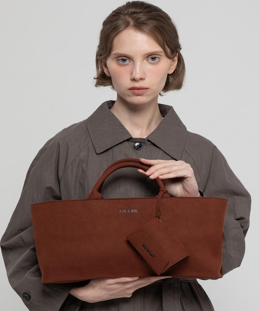 Jmarknewyork Layla Suede Tote Bag - Brick