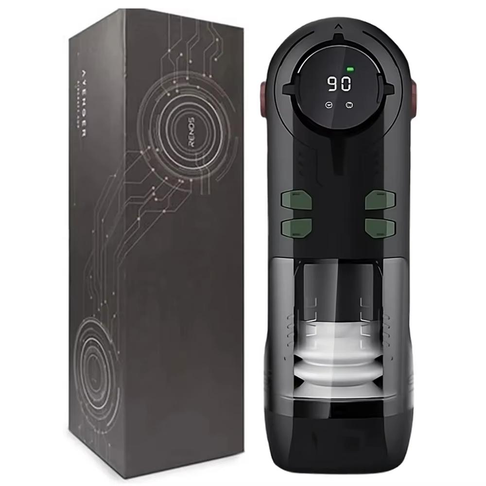 2025 New Automatic Male Masturbators-with 9 Thrusting Vibration and Heating Pocket Pussy Vagina Blowjob Masturbation Cup Sex Toys for Men