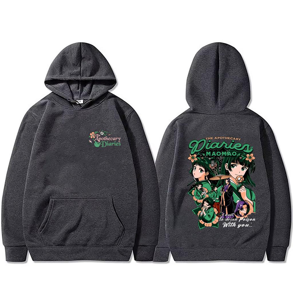 Anime The Apothecary Diaries Maomao Graphic Hoodie Men Women Casual Funny Oversized Streetwear Hoodies
