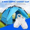20 Pcs/Set Transparent Tent Clip Hook Plastic Tent Pull Point Durable Tarp Clips  Outdoor Camping