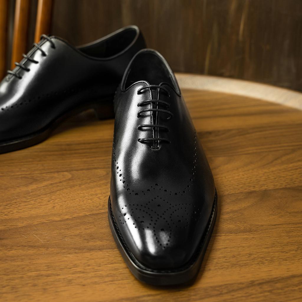 Top Grade Full Grain Leather Men Lace Up Wedding Brogues British Style Low Top Business Men Formal Dress Oxfords