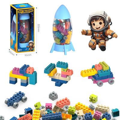 Raketen-Lagertank Kinder-Partikel-Baustein Schneeflocken-Quadrat Pädagogisches Spielzeug Geschenk