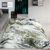 Gray White Abstract Marble Carpet Living Room Coffee Table Rug Chinese Landscape Bedroom Carpet Flannel Sponge Mat In Bathroom