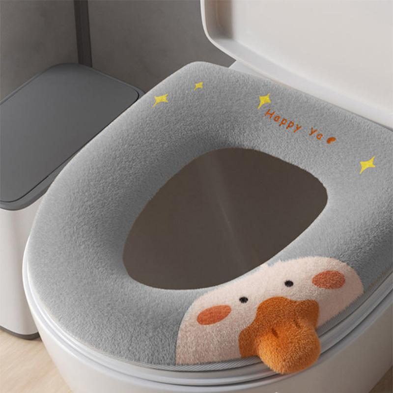 

Сиденье для унитаза с милым узором утки, водонепроницаемое антибактериальное кольцо для унитаза, бытовое 1pcs