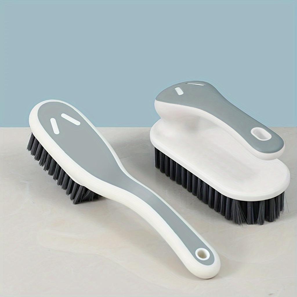 Medium Firmness Multipurpose Scrub Brushes - Reusable Non-Shedding Bristles for Bathroom, Kitchen, and Laundry Cleaning - No Electricity Required