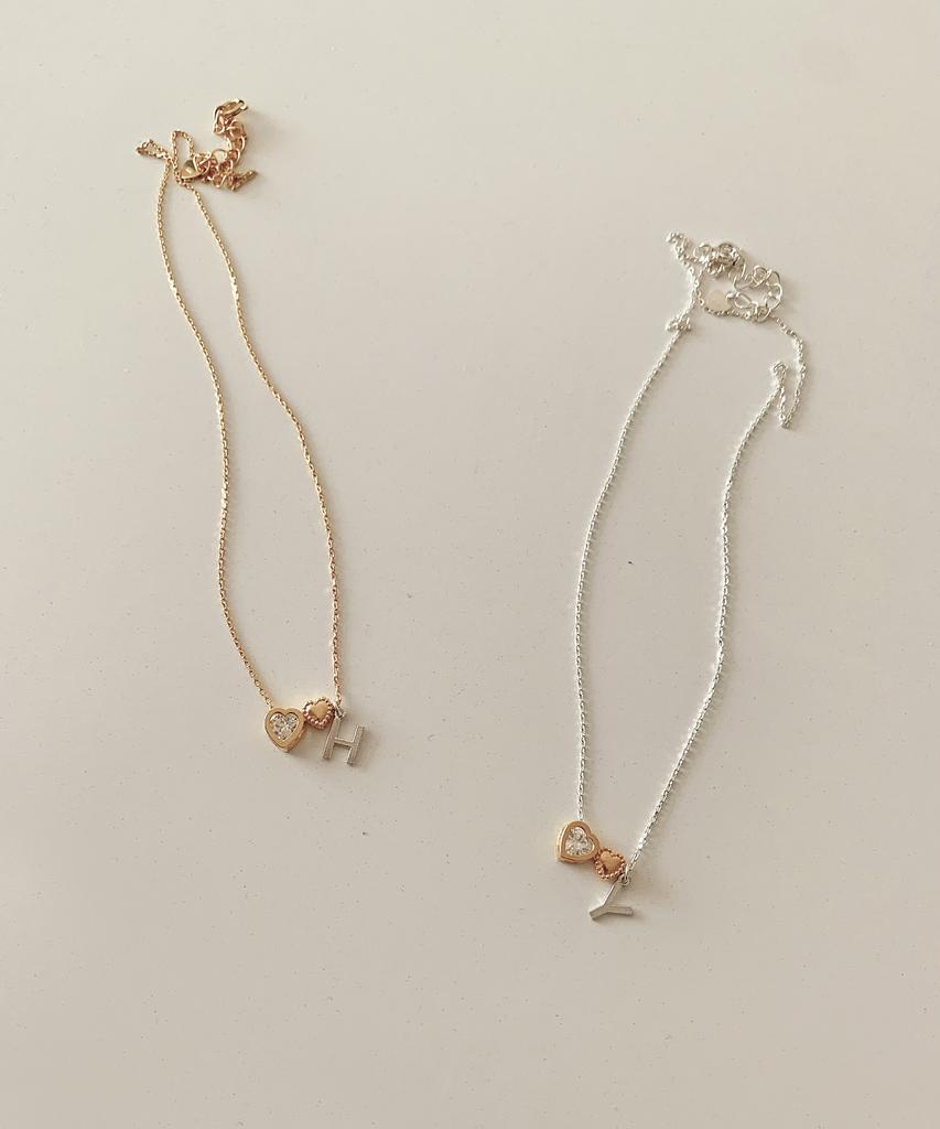 Code.H (Silver 925) Dear Initial Necklace