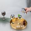 Drop-resistant Mini Stainless Steel Wine Glass 70 ML Tall Cup Durable Cocktail Cup  Gift