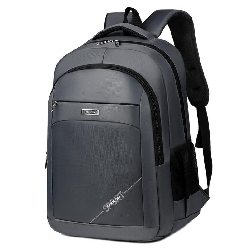 Unisexový batoh | Cestovní taška s více kapsami a zapínáním na zip, vhodná na služební cesty a krátké výlety - Černá