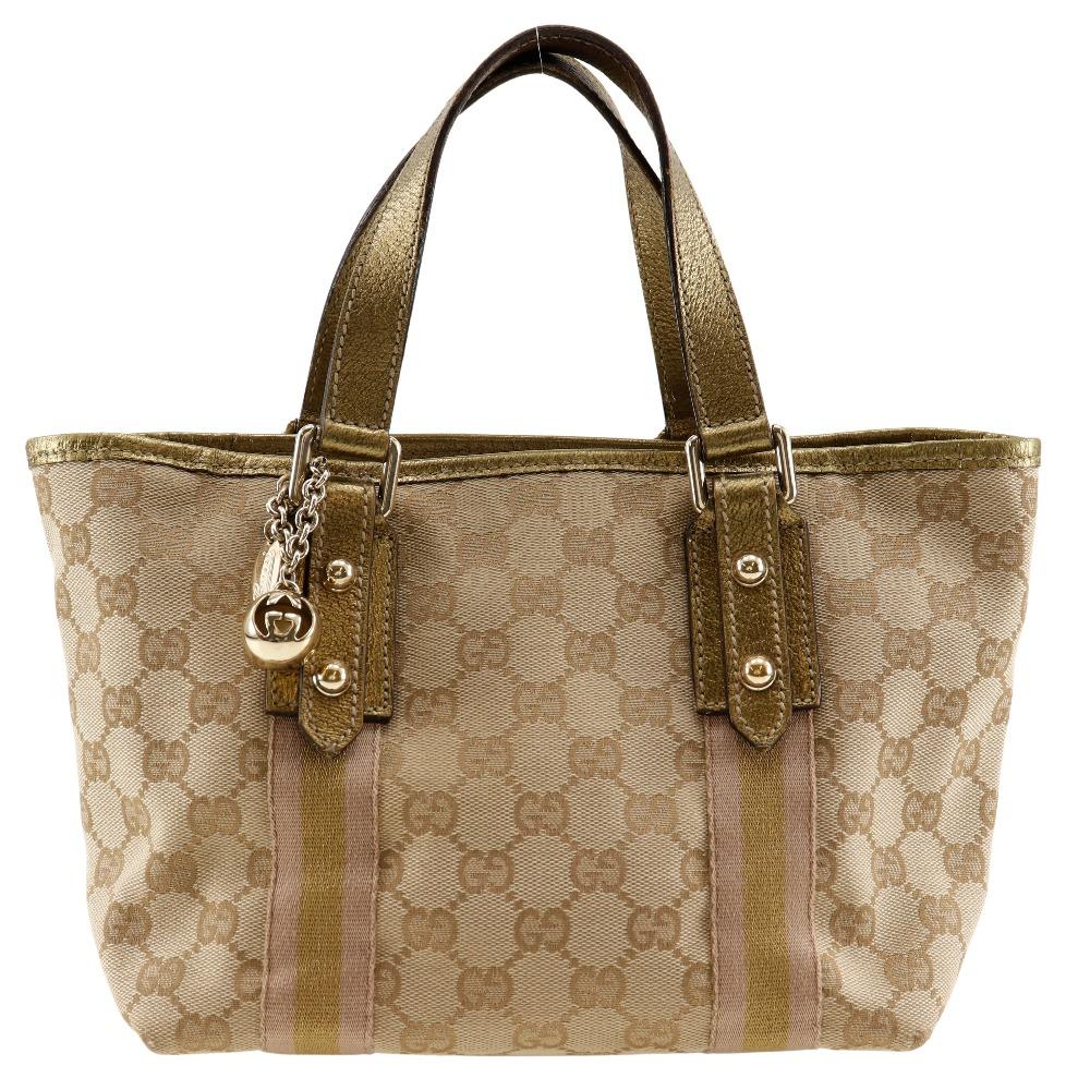 Gucci Handbag 139261 Brown GG Canvas/leather Women Used