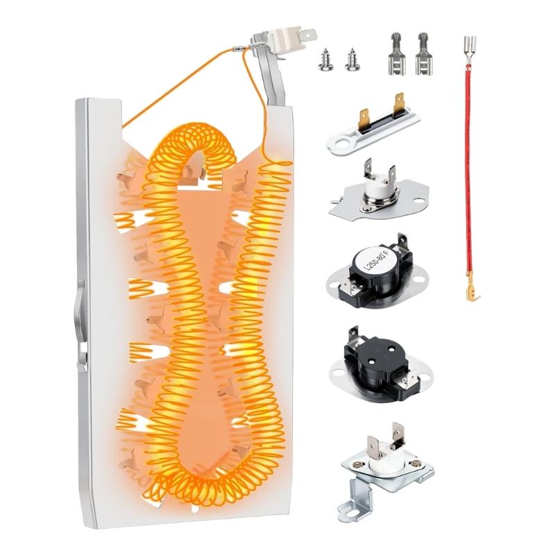 WP3387747 Dryer Heating Wire Appliance Repair Component Energy Efficient Dryer Heating Plate for Easy Replacement 1