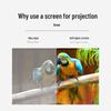 Składany ekran projekcyjny metalowy 4K HD 100-120 cali do domu