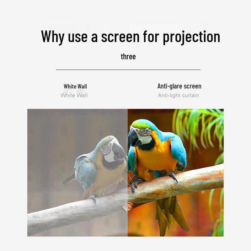 Faltbare 100-120 Zoll 4K HD Anti-Licht Metall Projektionsleinwand für Zuhause