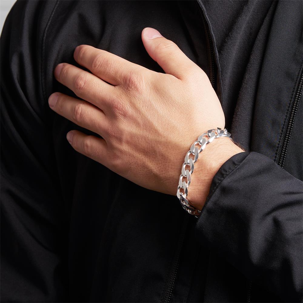 Women' Silver Bracelet 925 Silver Armor 18.5cm Full Armor