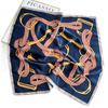 New high-end simulation silk small square scarf versatile decorative small scarf old money wind waist seal women's fashion silk scarf