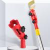 Multi-Angle Paint Brush Extender Rotating Head Plastic Paint Brush Holder Extension Pole Attachment Holder for High Ceiling