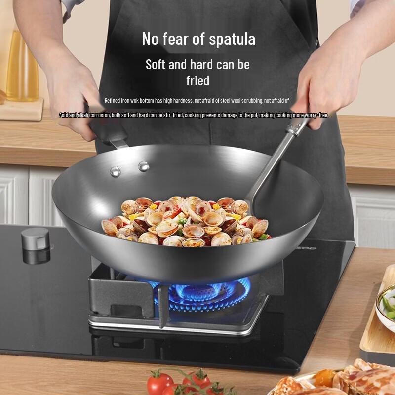 KOBACH 32cm Stainless Steel Stir-Fry Wok