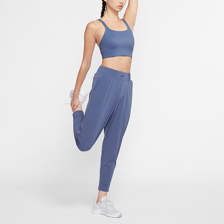 Nike Bliss Training Sports Pants Women Bottoms Phantom-Blue AQ0295-491