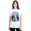 Frozen Womens/Ladies Elsa Anna Kristoff Olaf Poster T-Shirt