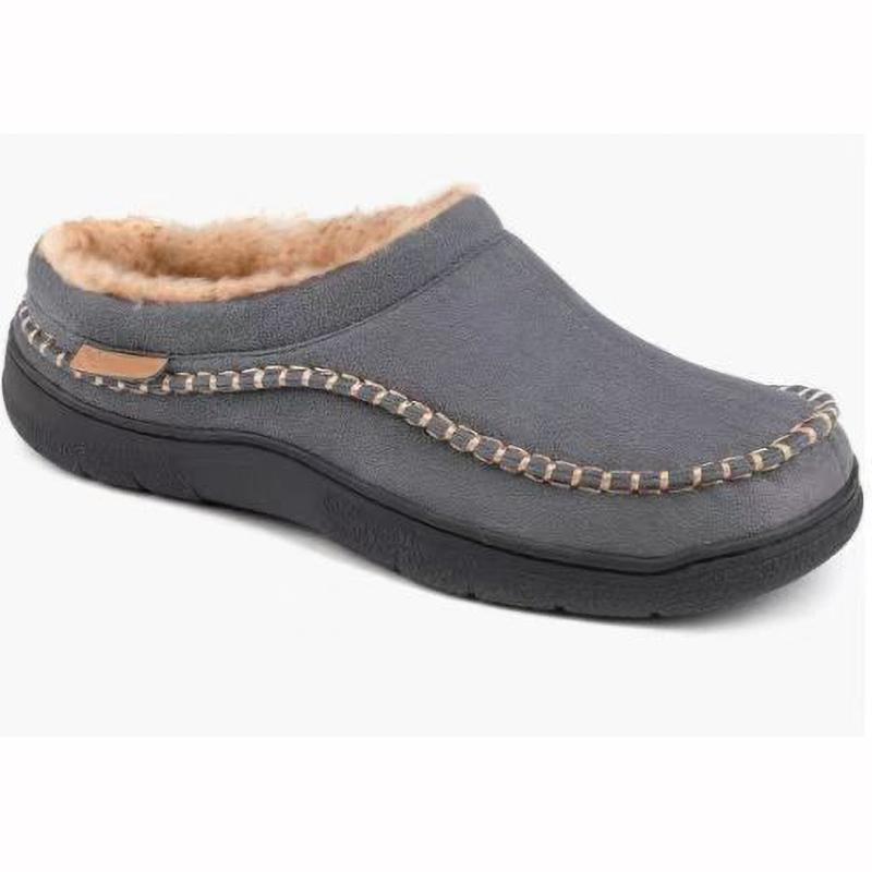 נעלי בית לגברים חורף פנימיות עם זיכרון חמות נעלי בית תפירת זמש נעלי בית קז'ואל פנימיות חיצוניות