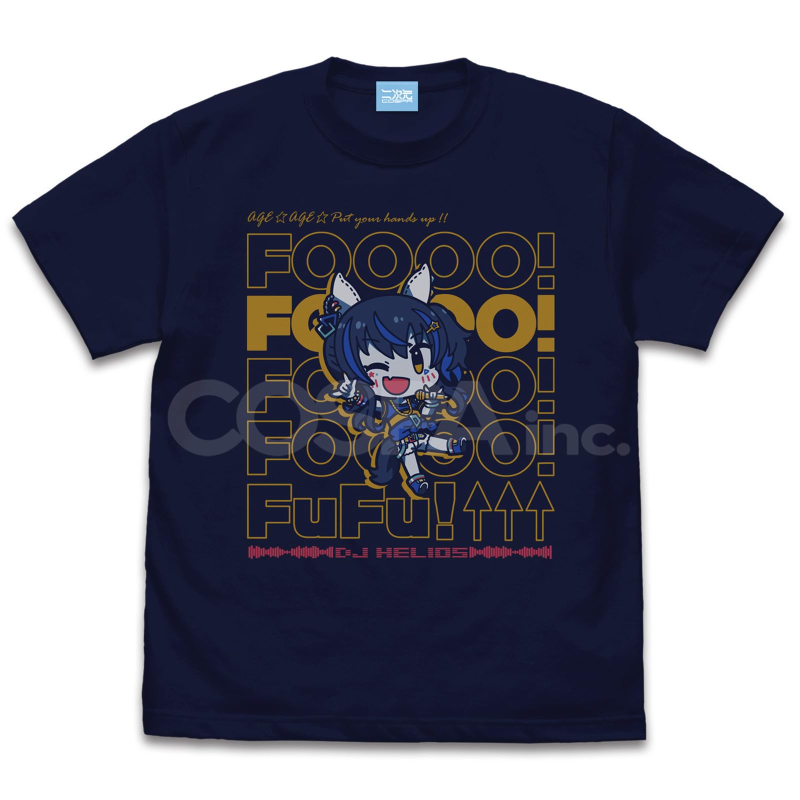 

[Official] 2D COSPA Uma Musume Pretty Derby Daitaku Helios s Up Up Up T-shirt Navy Medium