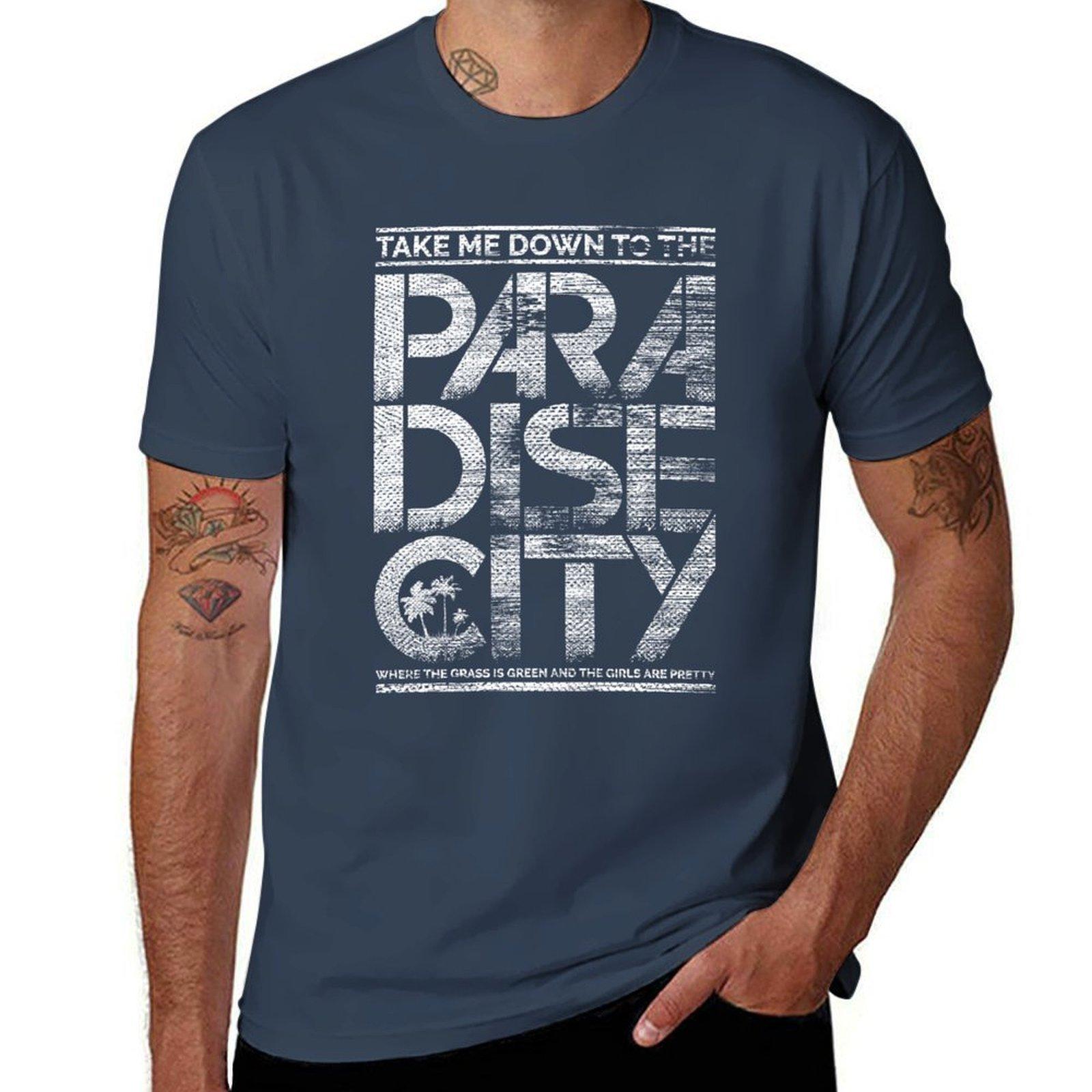 Paradise City TShirt Breathable Mesh Panel TShirt S