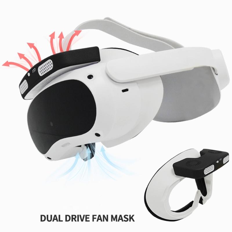 Wentylator chłodzący VR do zestawu słuchawkowego VR 4, łagodzi zaparowywanie soczewek, chłodny interfejs, miękka poduszka, podkładka interfejsu