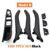 7PCS Left Hand Driver LHD Car Interior Left Right Leather Door Pull Handle Assembly Set For BMW 5 Series F10 F11 523i 525i 528i