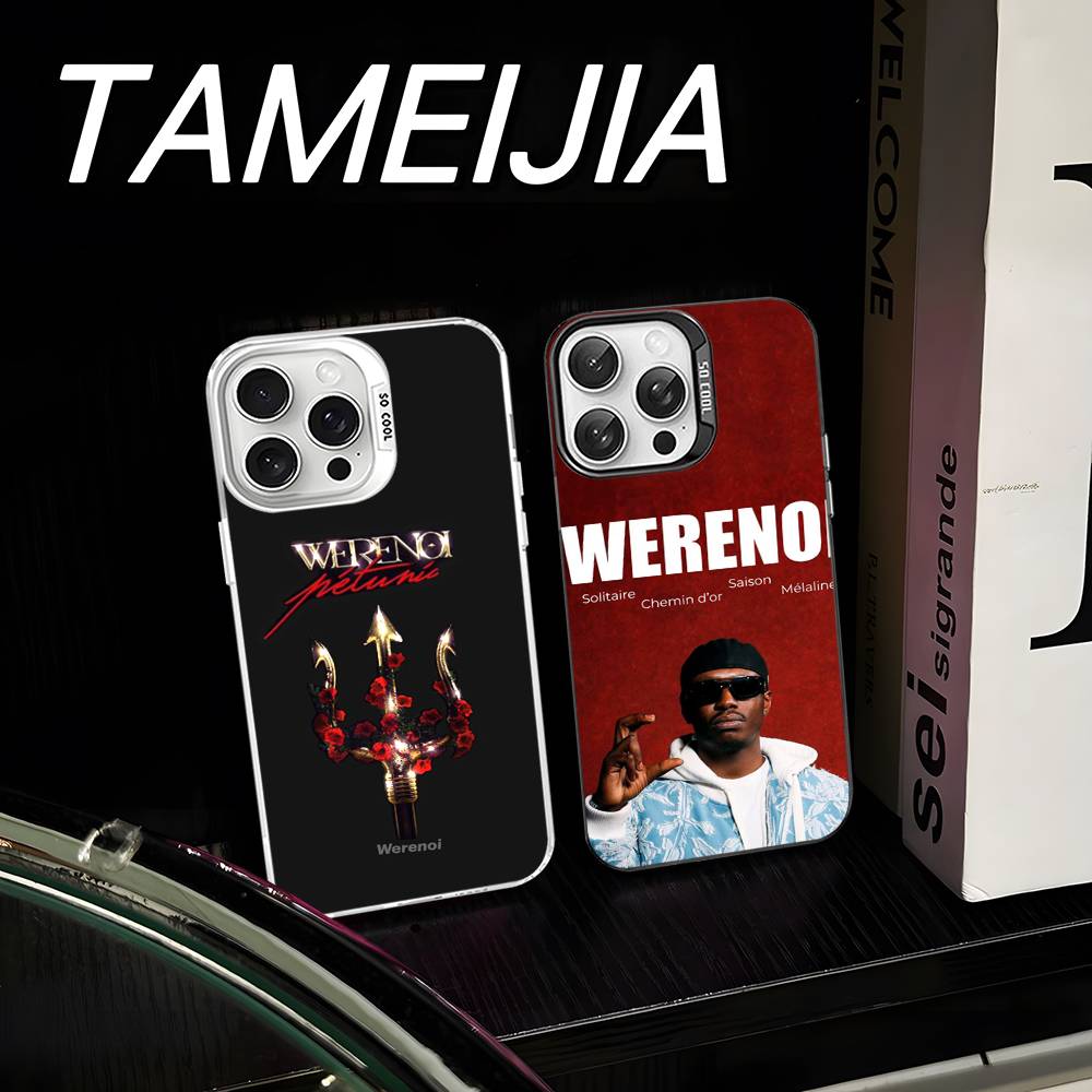 Rap W-WerenoiES Phone Case For IPhone 17 16 15 14 13 12 11 Pro Max Plus Color Silver Cover