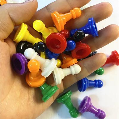 50 sztuk Plastikowych Pionków Szachowych do Gier Planszowych Zestaw Dodatkowy Komponent Znaczniki Stołowe Rzemiosło Puste Plastikowe Warcaby